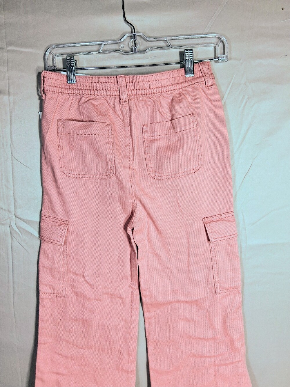 Girl's Old Navy Pink/Rose Size L 10-12 Baggy Barbiecore Cargo Jeans NWT - Picture 7 of 8